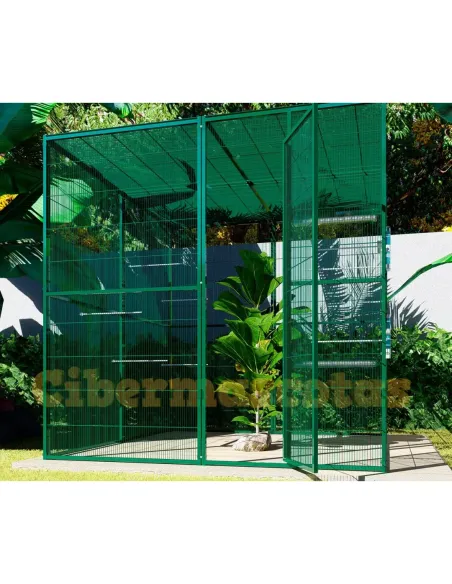 voladero para aves de 2x2 mts y techos de malla voladero para aves de 2x2 mts y techos de malla