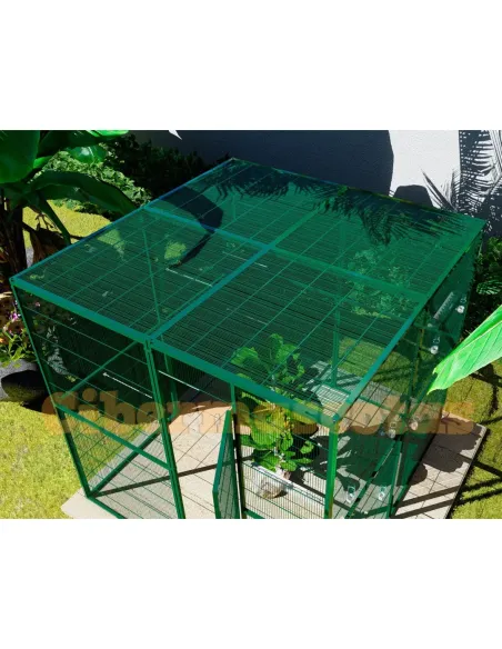 voladero para aves de 2x2 mts y techos de malla voladero para aves de 2x2 mts y techos de malla