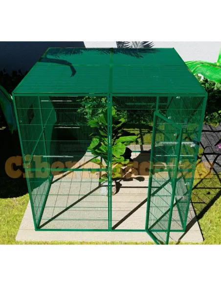 voladero para aves de 2x2 mts y techos de malla voladero para aves de 2x2 mts y techos de malla