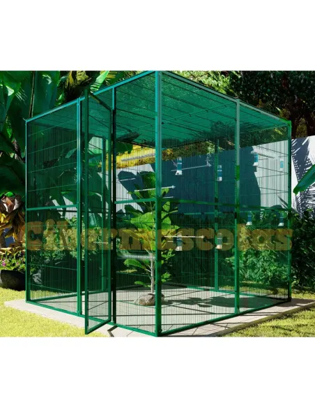 voladero para aves de 2x2 mts y techos de malla voladero para aves de 2x2 mts y techos de malla