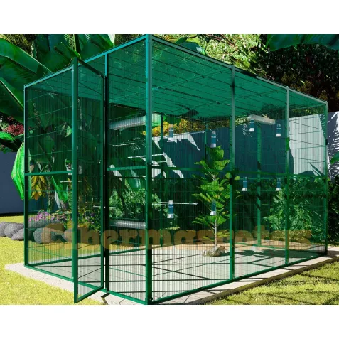 Voladero de jardin 2x2 con protección | CiberMascotas