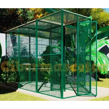 Voladero para jardin 2x2 mts y habitaculo de seguridad