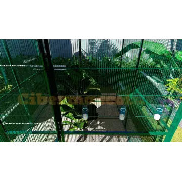 Voladero para jardin 2x2 mts y habitaculo de seguridad