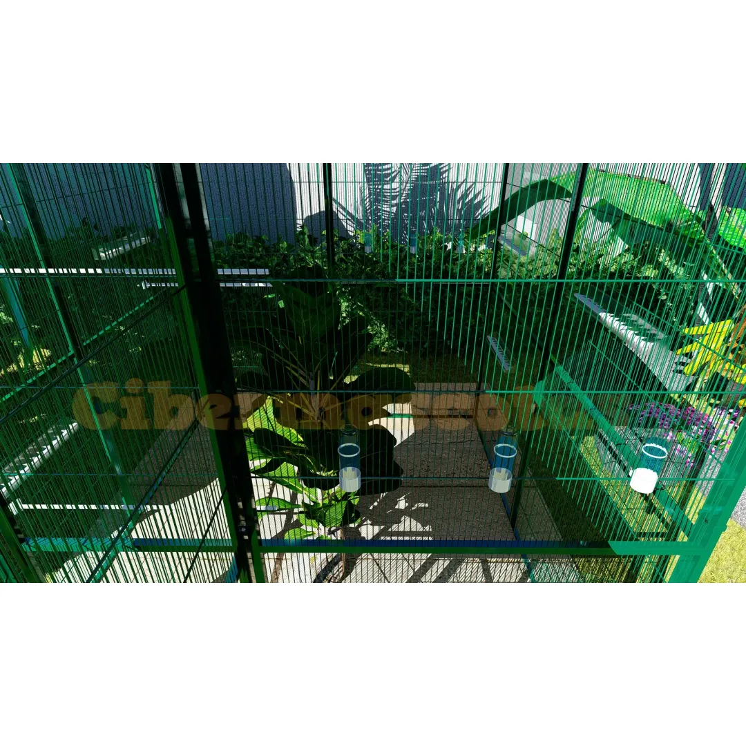 Voladero para jardin 2x2 mts y habitaculo de seguridad