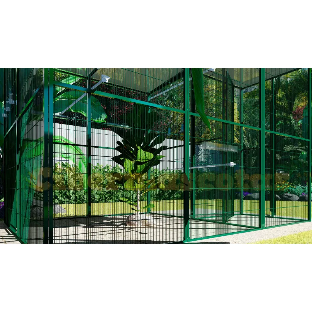 Voladero para jardin 2x2 mts y habitaculo de seguridad