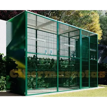 Voladero de jardin para canarios con 3m2 y habitaculo de seguridad