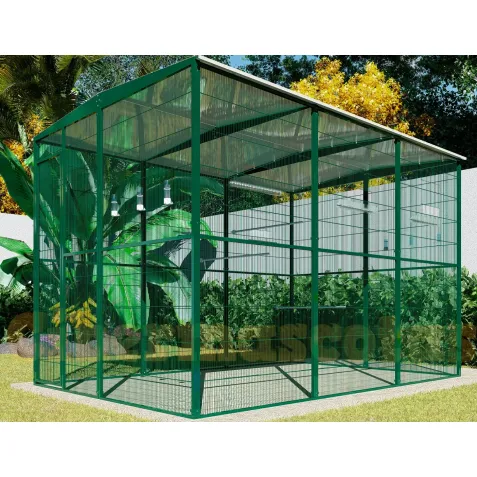 Voladero de jardin 2x2 con protección | CiberMascotas