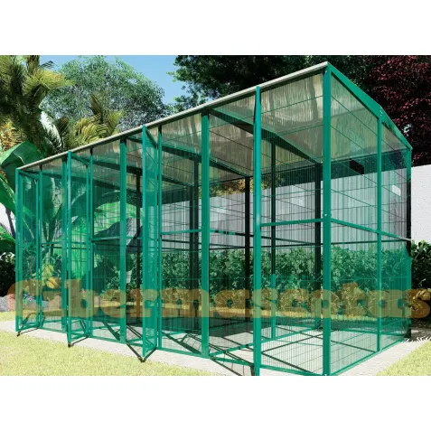 Voladero de jardín 3x2 con habitáculo exterior | CiberMascotas