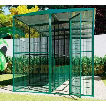 Voladera de jardín de 4x2 Metros y 4 boxes independientes