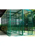 Voladera de jardín de 4x2 Metros y 4 boxes independientes