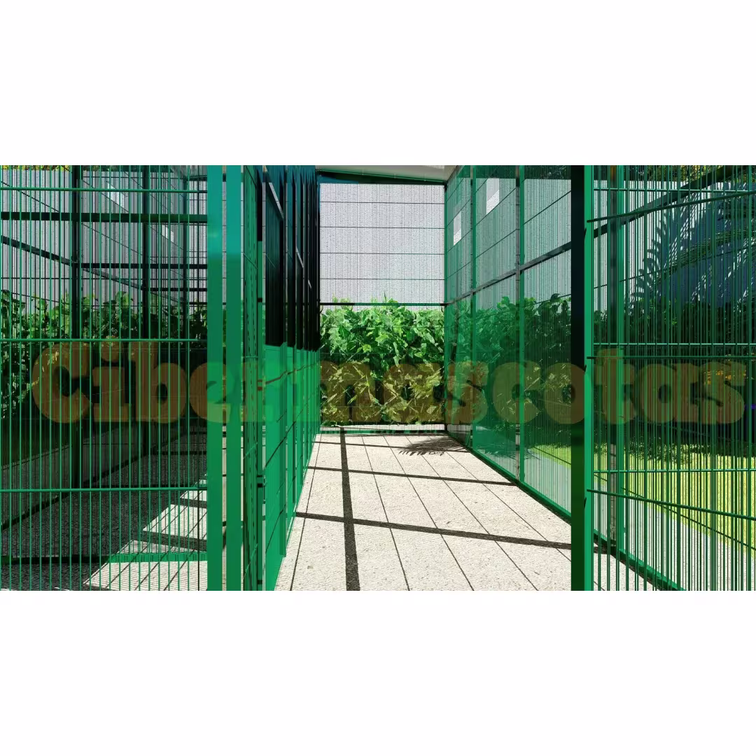 Voladera de jardín de 4x2 Metros y 4 boxes independientes