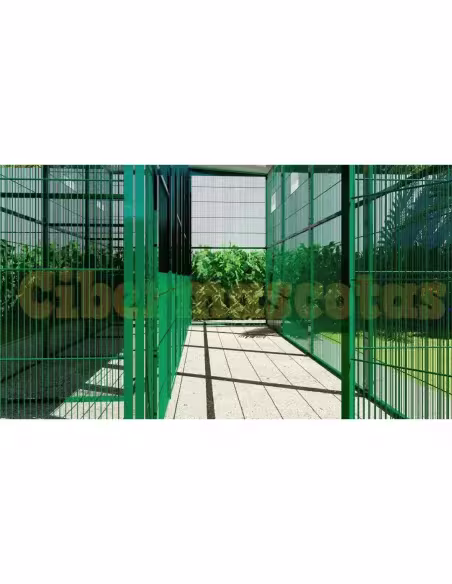 Voladera de jardín de 4x2 Metros y 4 boxes independientes