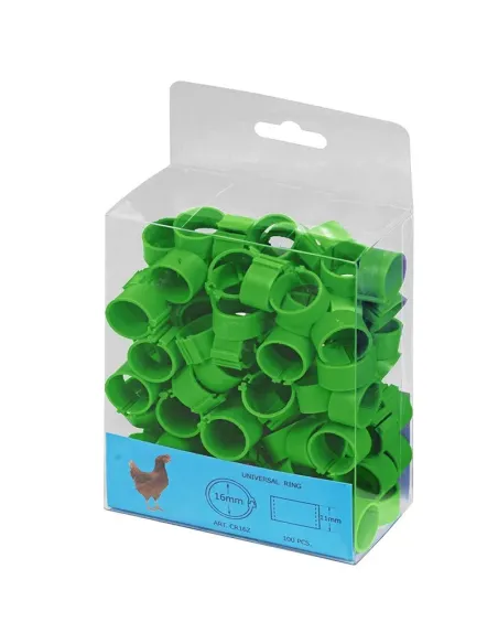 Anillas plástico 100 unidades