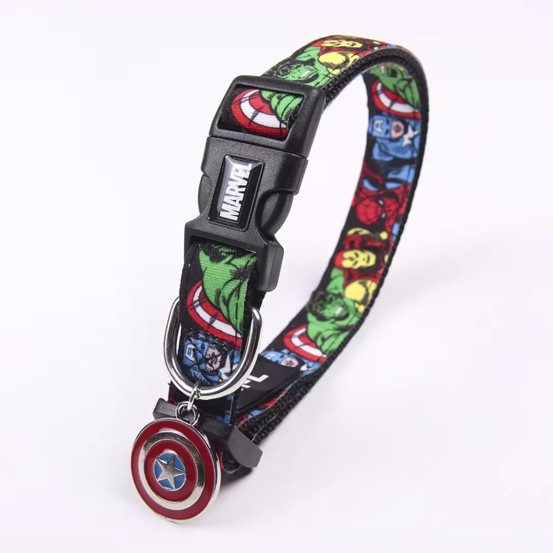 Collar Para Mascotas Capitán América De Marvel | CiberMascotas