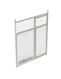 Frente Mixto con comederos box canino de panel sandwich