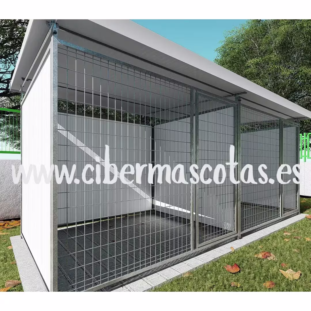 Perrera para perros 4x2 sandwich y separación | CiberMascotas