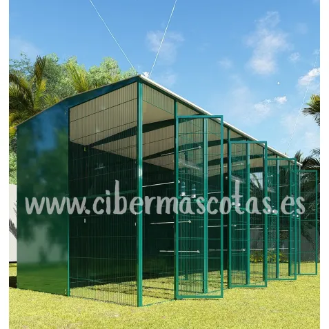 Voladero para jardin 3x2 metros con 3 divisiones | CiberMascotas