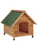 Caseta para perro de Madera y techo 2 aguas | CiberMascotas