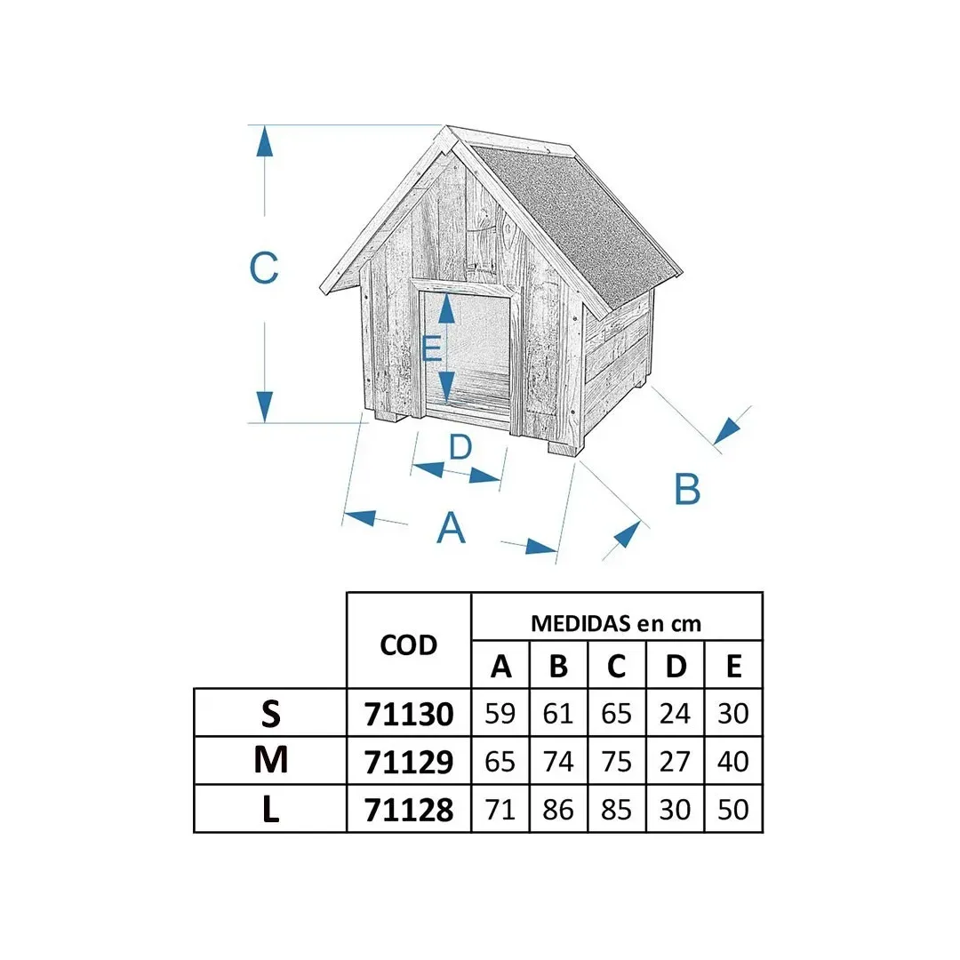 Caseta para perros en madera reciclada | CiberMascotas