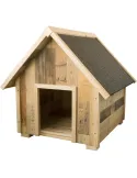 Caseta para perros en madera reciclada