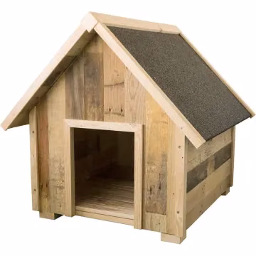 Caseta para perros en madera reciclada