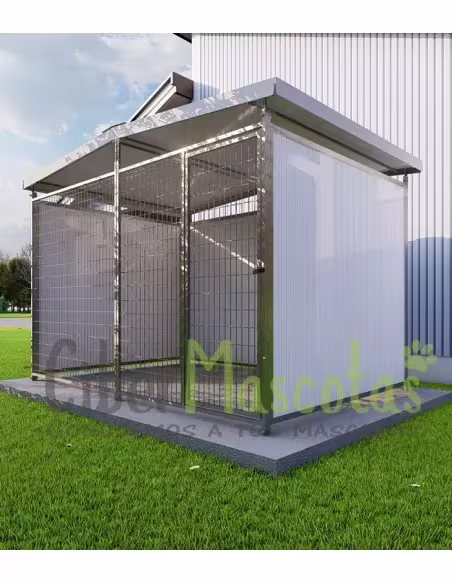 Boxes para perro  3x2 metros con techo a dos aguas | CiberMascotas Boxes para perro  3x2 metros con techo a dos aguas | CiberMascotas