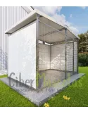 Boxes para perro  3x2 metros con techo a dos aguas
