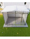 Boxes para perro  3x2 metros con techo a dos aguas