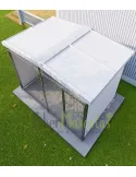 Boxes para perro  3x2 metros con techo a dos aguas