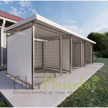 Bateria de 3 boxes  6x2 metros pvc