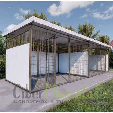 Cheniles para perros 6x2 metros