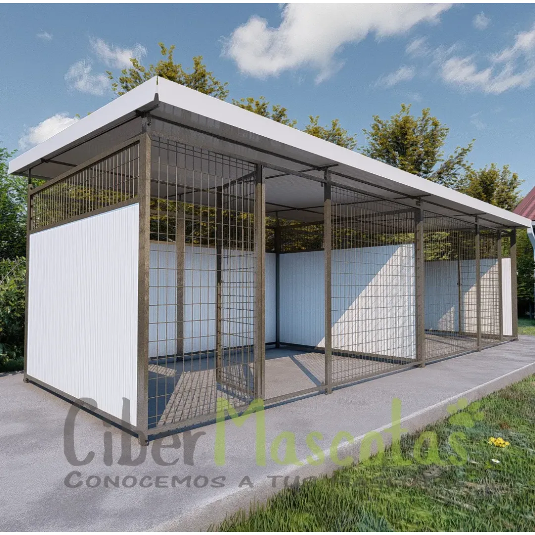 Cheniles para perros 6x2 metros