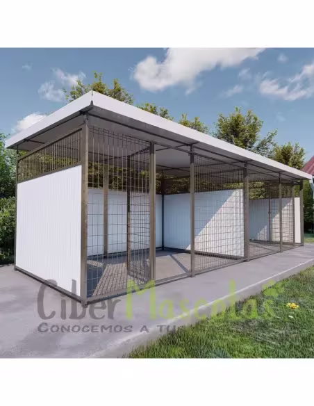 Cheniles para perros 6x2 metros