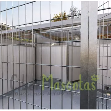 Conjunto 3 boxes con cercado para perros