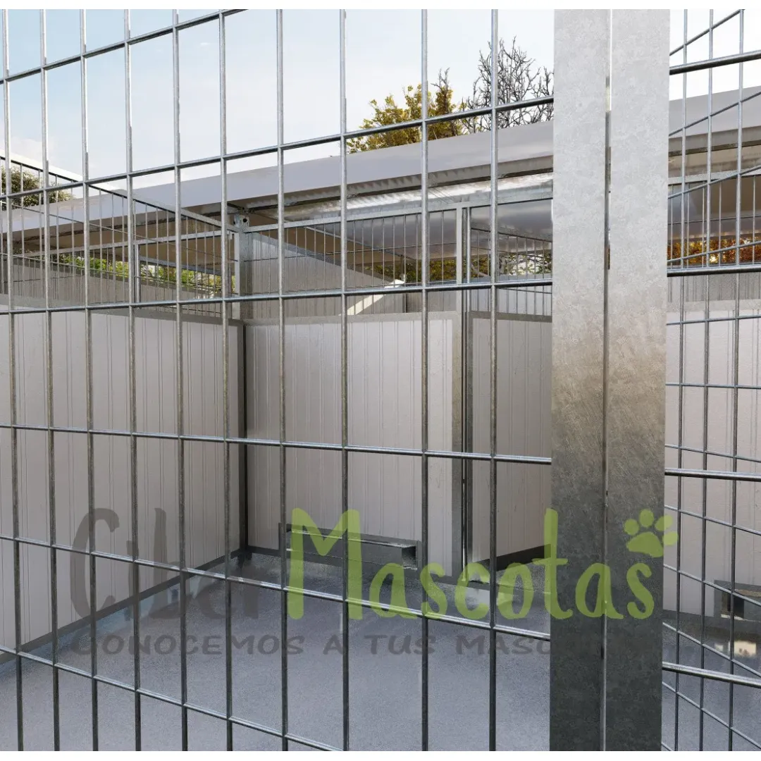Conjunto 3 boxes con cercado para perros