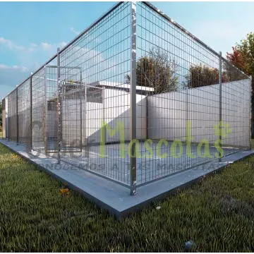 Conjunto 3 boxes con cercado para perros