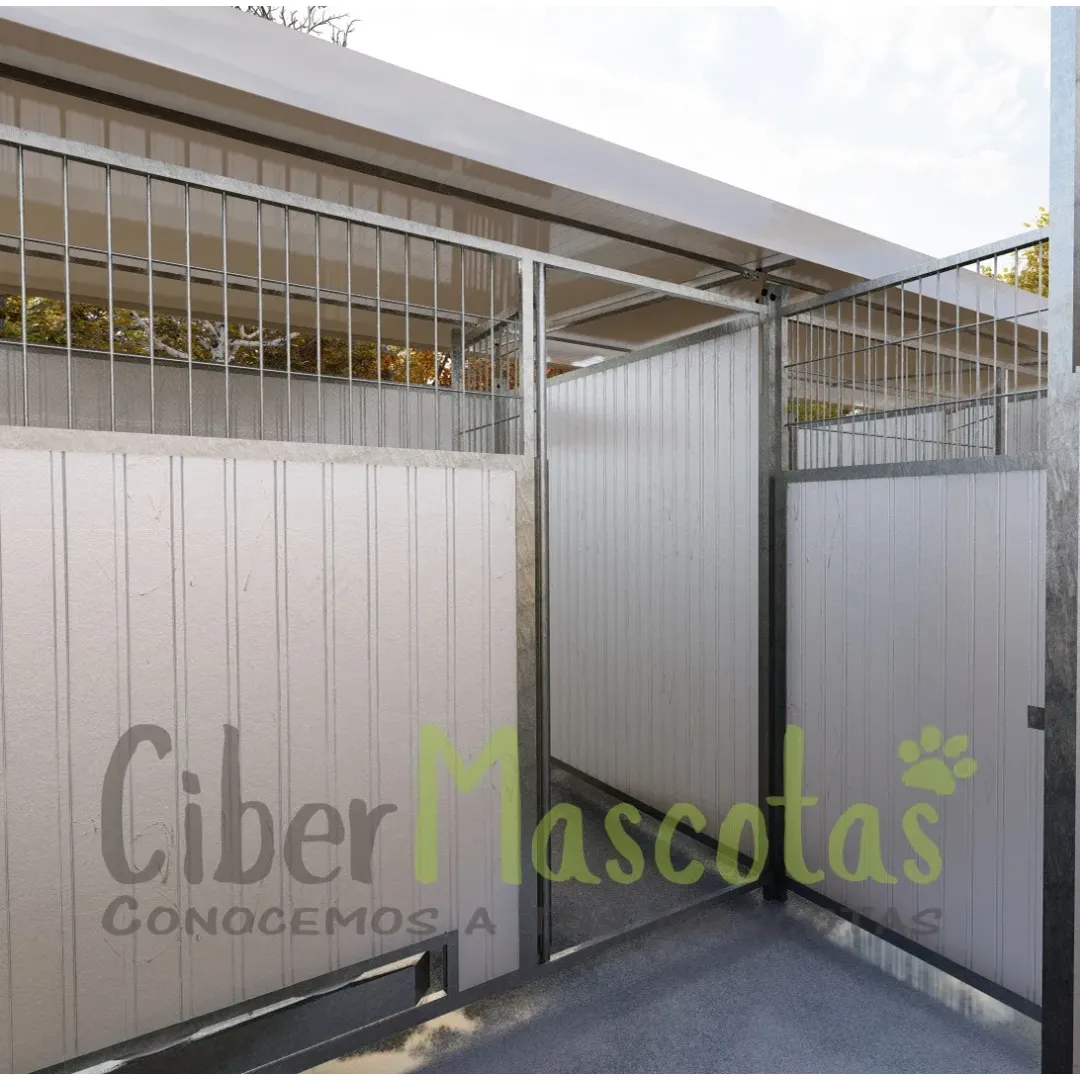 Conjunto 3 boxes con cercado para perros