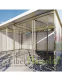 Bateria de 3 boxes para perros 6x2 metros