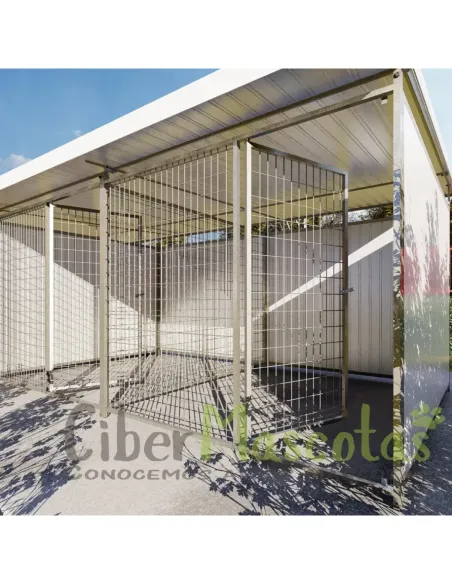 Bateria de 3 boxes para perros 6x2 metros Bateria de 3 boxes para perros 6x2 metros