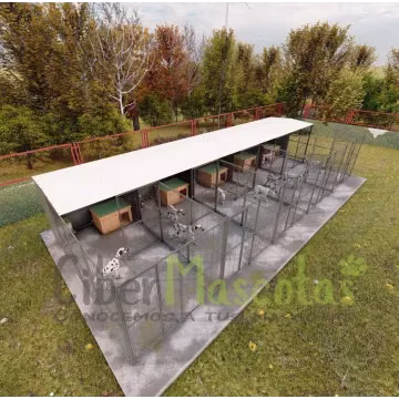 Conjunto 5 boxes para perros 40 m2