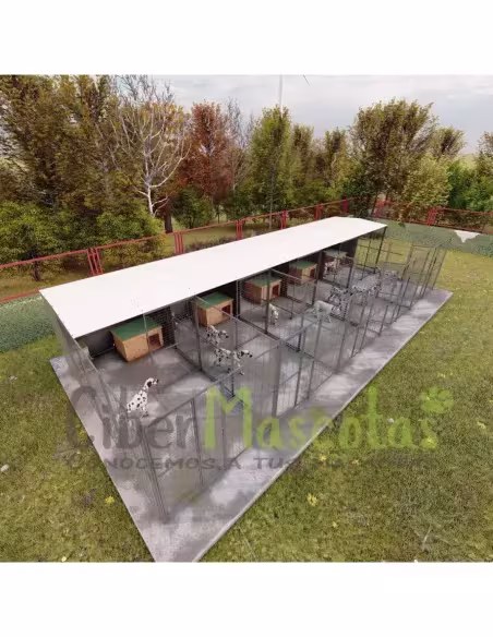 Conjunto 5 boxes para perros 40 m2 Conjunto 5 boxes para perros 40 m2
