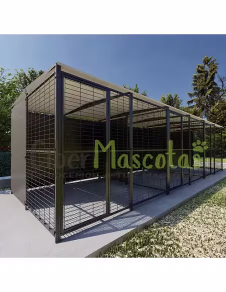 Batería de 3 Boxes para perros 6x2 metros Imor | CiberMascotas