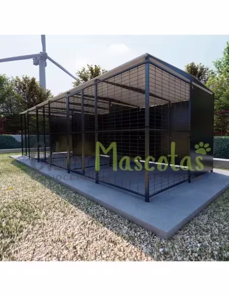 Batería de 3 Boxes para perros  6x2 metros