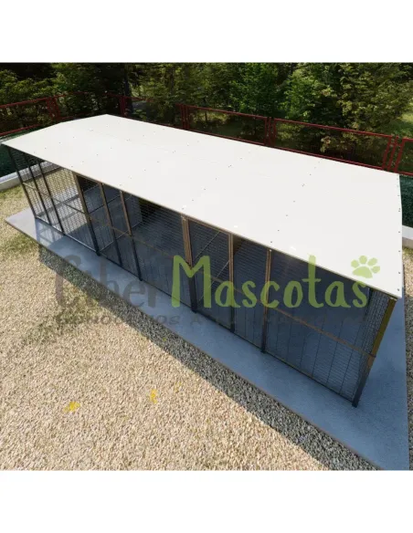 Batería de 3 Boxes para perros  6x2 metros