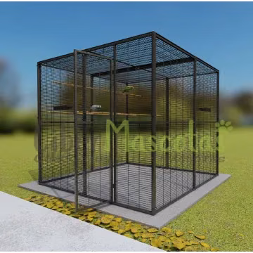 VOLADERO INTERIOR PARA LOROS DE 4 M2, TECHO DE MALLA IMOR®
