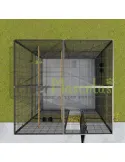 VOLADERO INTERIOR PARA LOROS DE 4 M2, TECHO DE MALLA IMOR®
