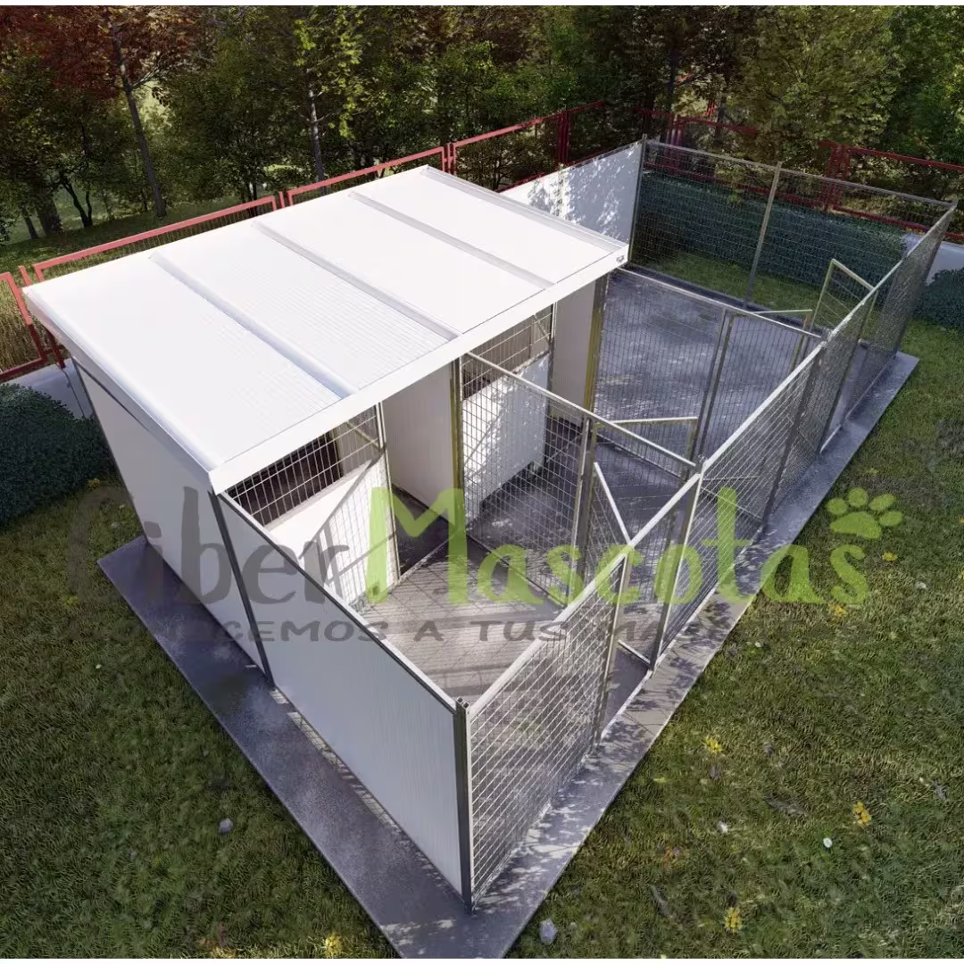 Conjunto 2 boxes con cercado para perros