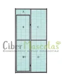 PVC para panel puerta voladero loro