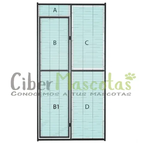 PVC para panel puerta voladero loro