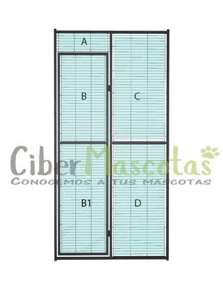 PVC para panel puerta voladero loro